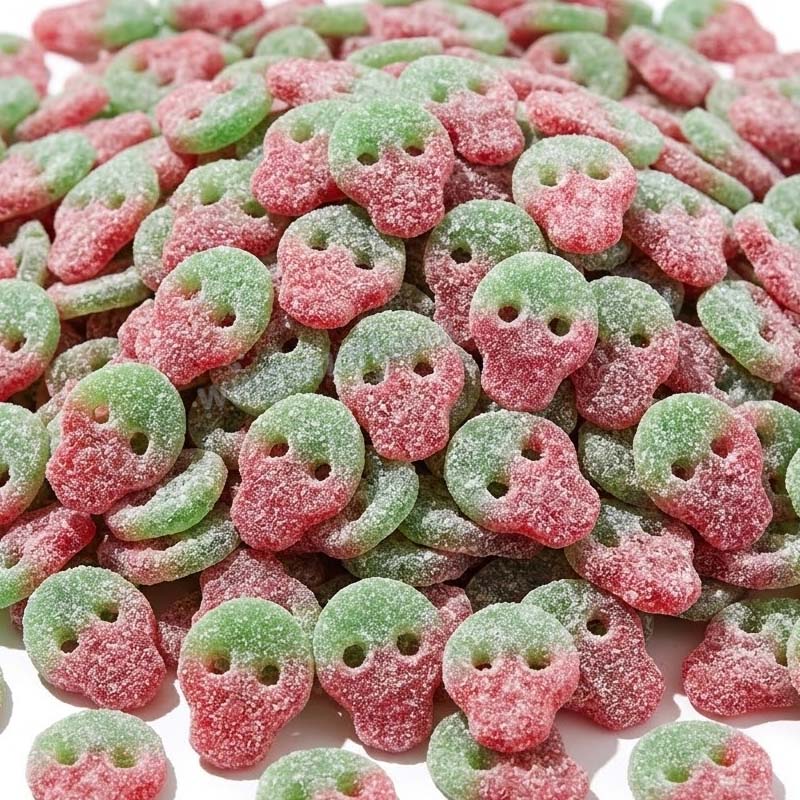 Candycrave Vegan Fizzy Watermelon Skulls 1Kg - 5Kg