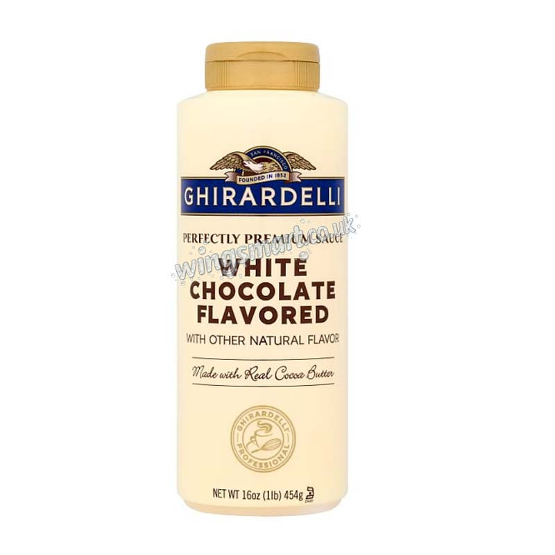 Ghirardelli Perfectly Premium Sauce White Chocolate Flavored 454g (06 or 12 Packs)