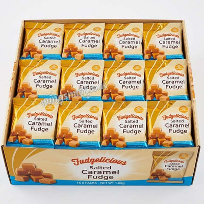 Fudgelicious Salted Caramel Fudge 150g (Pack of 16)