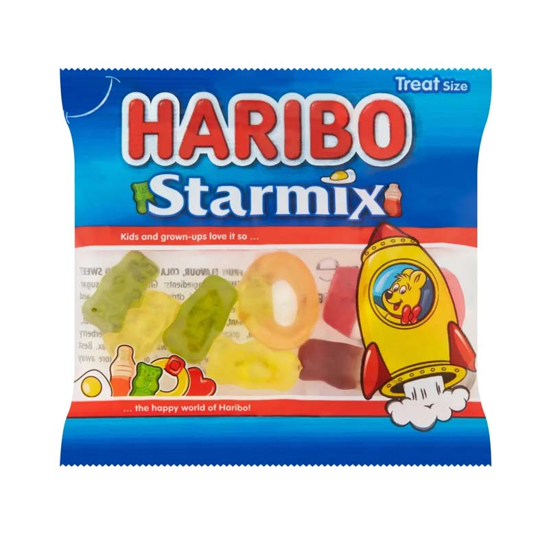 Haribo Starmix Treat Bags 16g(Pack of 100)