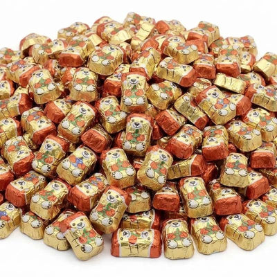 Milk Chocolate Creme Filled Gold Bears (1kg - 5kg) Christmas Treat