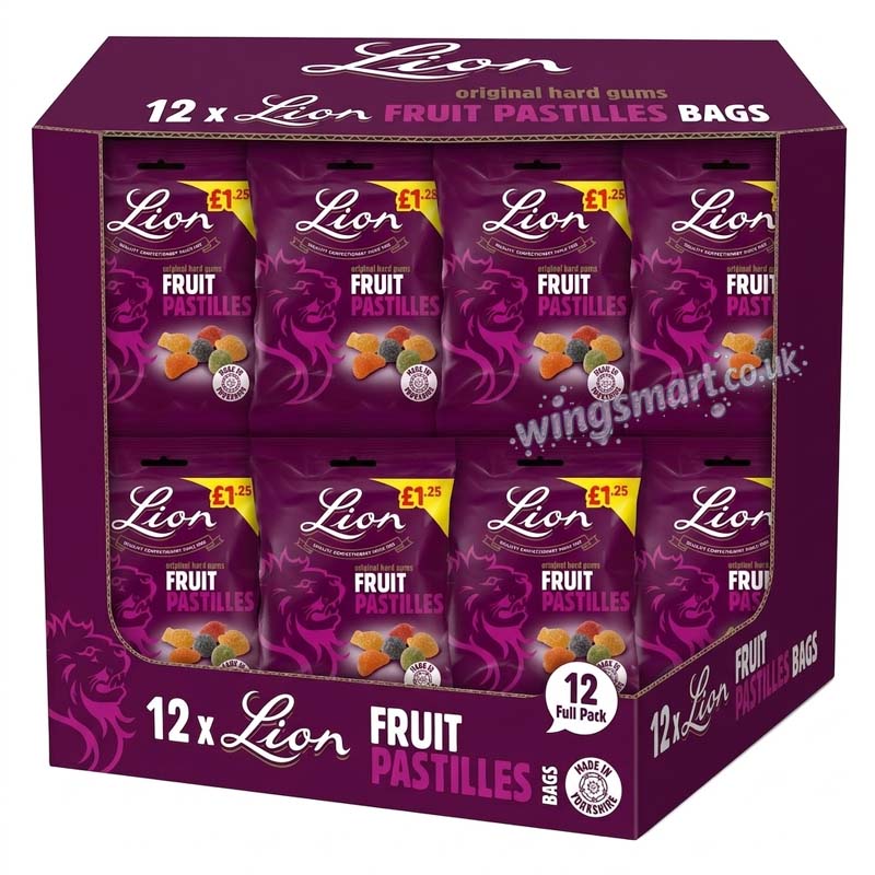 Lion Fruit Pastilles Bag 130g PMP (Pack of 12) Fullbox