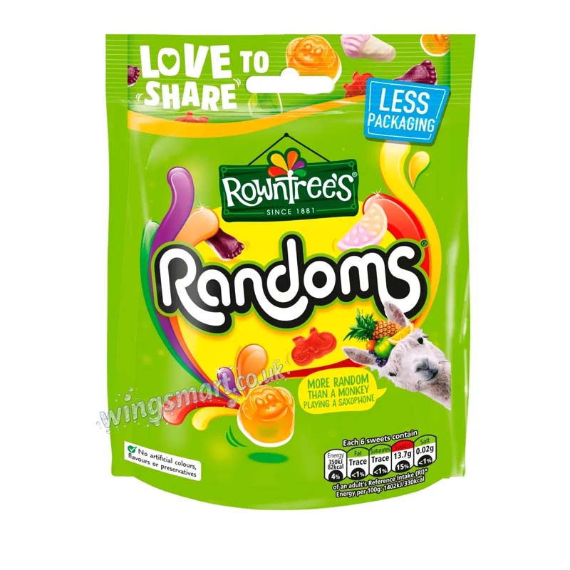 Rowntree's Randoms Sweets Sharing Bag 150g (Pack of 9)