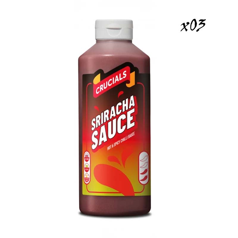 Crucials Sauce 3 x 500ml Bottles Variety of flavours Clearance Sale