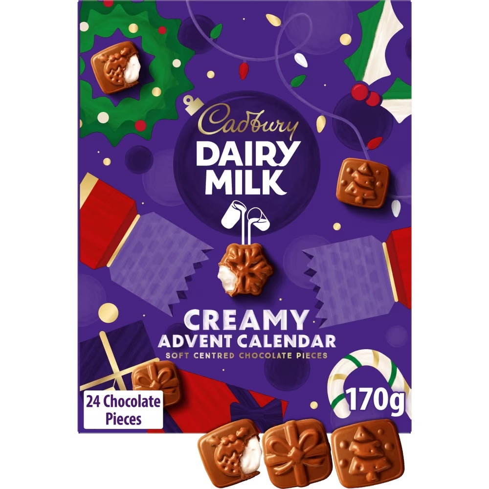 Cadbury Dairy Milk Creamy Advent Calendar 170g – Christmas Countdown