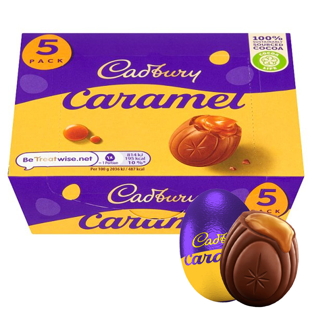 Cadbury Caramel Egg 5 Pack Chocolate Box 3 x 200g