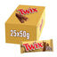 Twix Caramel & Milk Chocolate Fingers Biscuit Snack Bar 50g (Box of 25)