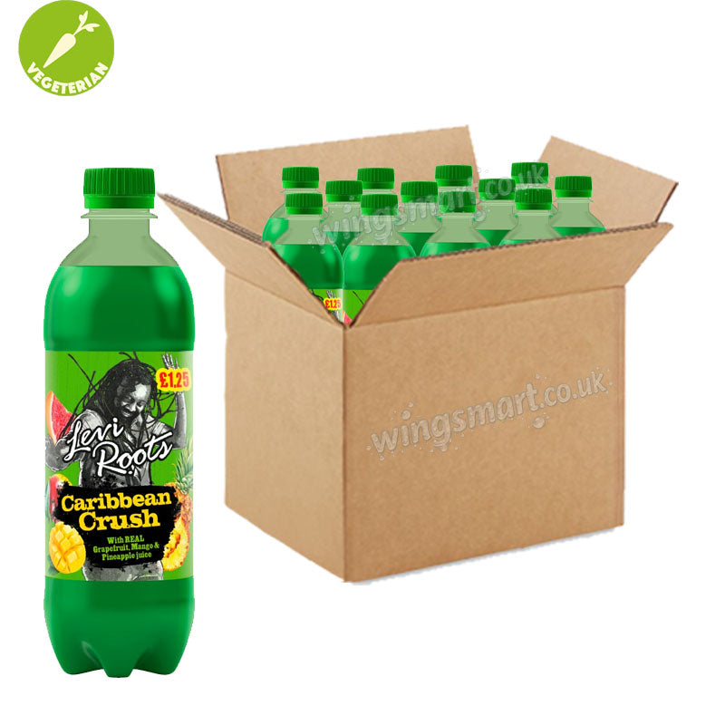 Levi Roots Tropical & Caribbean Flavoured Drinks Selection 500ml (Box of 12 bottles)