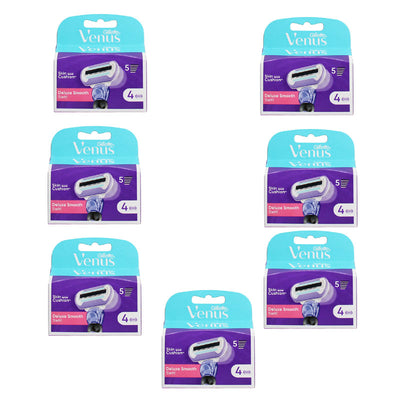 Gillette Venus Swirl Blades 4 Pack Razor Refills with FlexiBall for a Smooth Close Shave