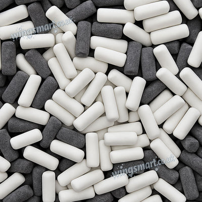 Venco School Black & White School Chalks Liquorice Pieces Candy