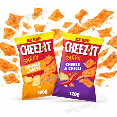Cheez-it Baked Thin & Crispy Snacks 120g – Double Cheese & Cheese & Chilli (pack of 14)