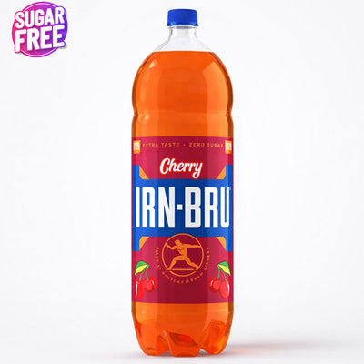 Irn Bru Zero Sugar Cherry 2L Zero Sugar Cherry Soft Drink 2L PMP (Box of 6 Bottles)