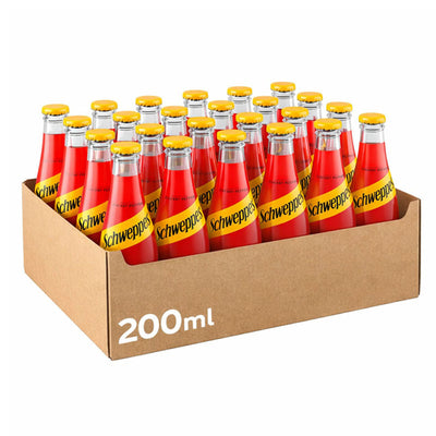 Schweppes Cherry Pepper Soft Drink 24 x 200ml Glass Bottles Summer Drink