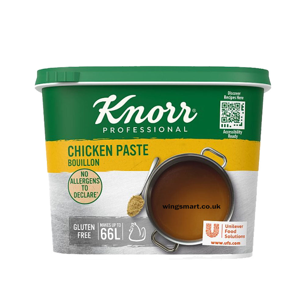 Knorr Professional Paste Bouillons 1kg Chicken, Beef, Vegetable & Clear Fish