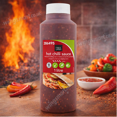 Chilli Sauce Chef’s Larder 1 Litre – Very Hot Spicy Cooking & Dipping Sauce