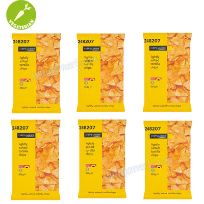 Chef's Larder Lightly Salted Tortilla Chips 454g (Box of 6 packs)
