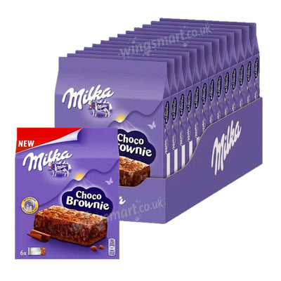 Milka Choco Brownie Cakes 150g (Pack of 13) – Soft Chocolate Brownie Snacks