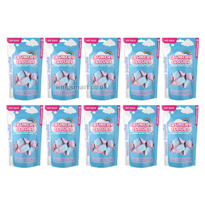 Crunchy Clouds Squishy Crunch Bubblegum Freeze Dried Sweets Pouch 50g