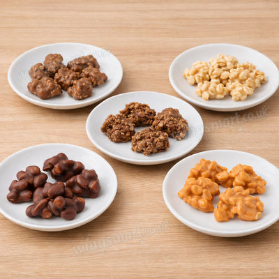Kingsway Assorted Chocolate Clusters 2kg Box – Peanut, Coconut, Cookie & Fudge, Apple Pie & Salted Caramel