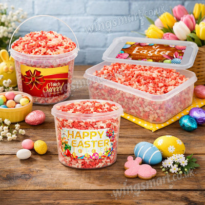 H&H Coconut Chips Easter Treat with Tubs and Bucket