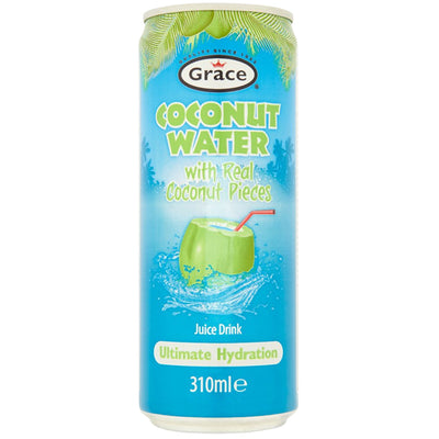 Grace Coconut Water Juice Drink with Real Coconut Pieces 6 x 310ml