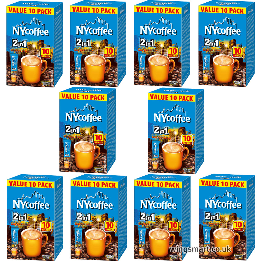 Ny 2 In 1 White Coffee Sachets 10 Sachets 100g (Box of 10)