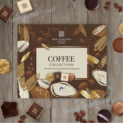 Whitakers Coffee Collection 165g x 8 Boxes – Luxury Coffee Flavoured Chocolate Assortment