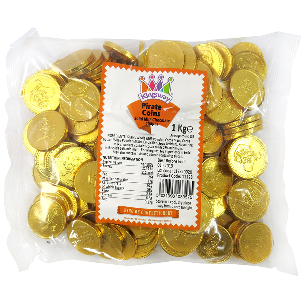 Kingsway Pirate Gold Milk Chocolate Coins 1kg