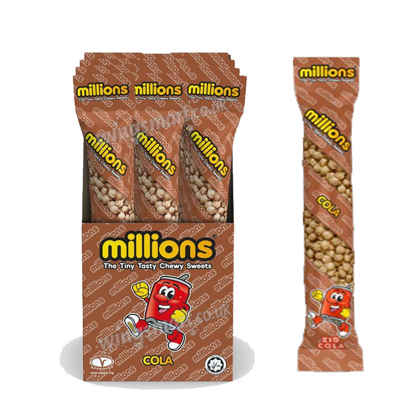 Millions Tubes 12 Pack Assorted Flavours 55g Chewy Sweets Candy Multipack