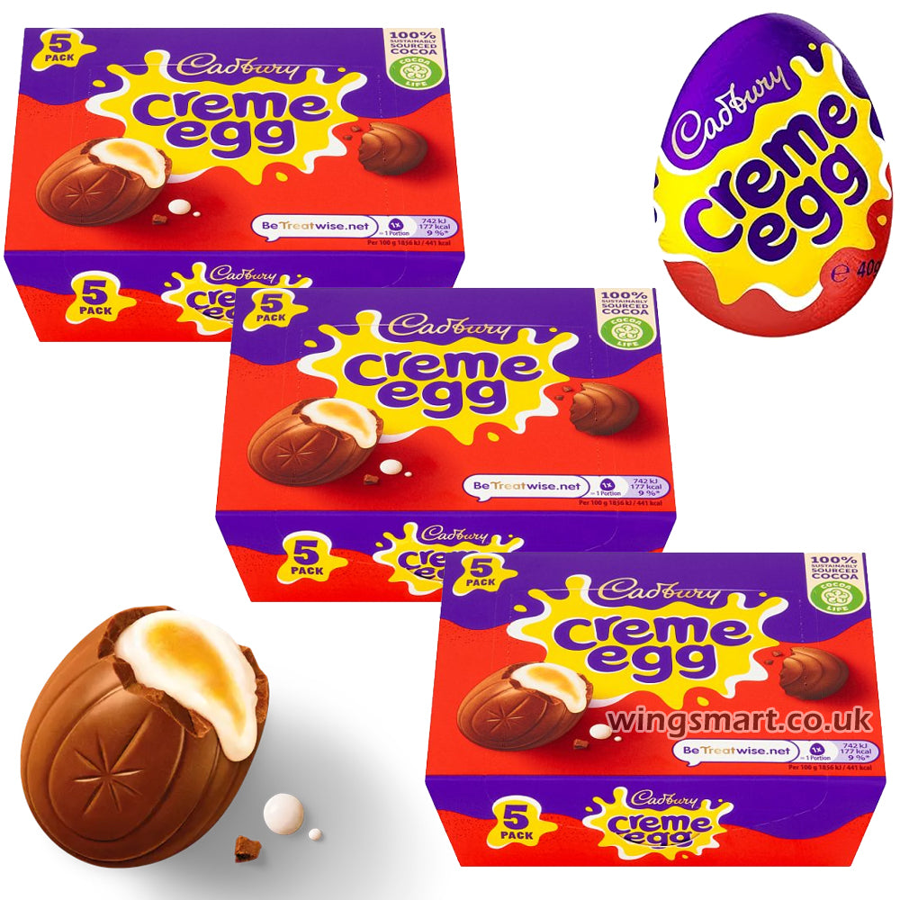 Cadbury Creme Egg 5 Pack Chocolate Box 3 x 200g