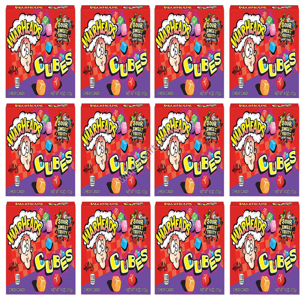 Warheads Sour Chewy Cubes 113g
