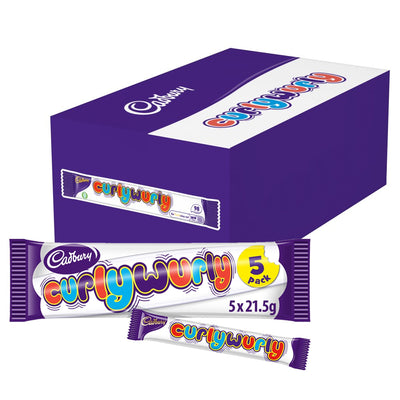 Cadbury Curly Wurly Chocolate Bar 5 Pack 107.5g (Box of 28)