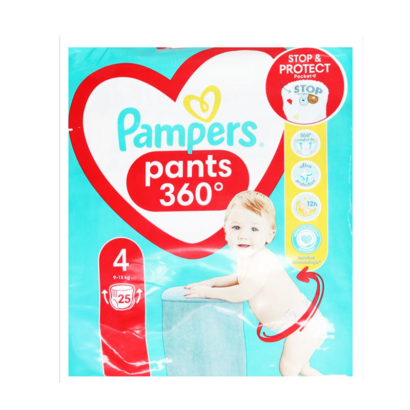 Pampers Baby-Dry Pants Pack Pull Up Diapers Size 4 Pants (Bag of 25 Pants)