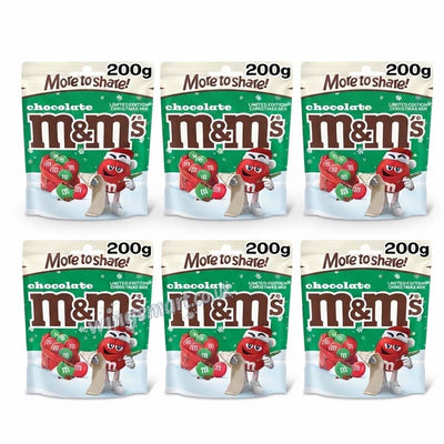 M&M's Milk Chocolate Christmas Bag 200g (06 or 12 Packs)