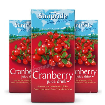 Sunpride Cranberry Juice Drink 1 Litre (03 or 06 packs)