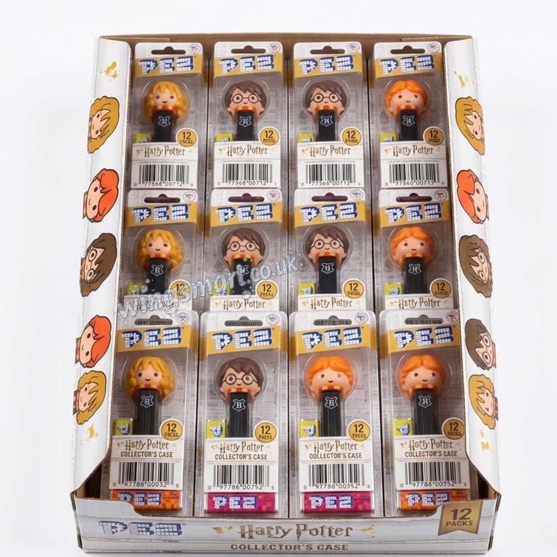 Pez Harry Potter 1+2 Dispensers (Pack of 12)