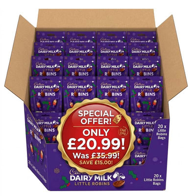 Cadbury Dairy Milk Christmas Little Robins 77g (Pack of 20) – Offer Price