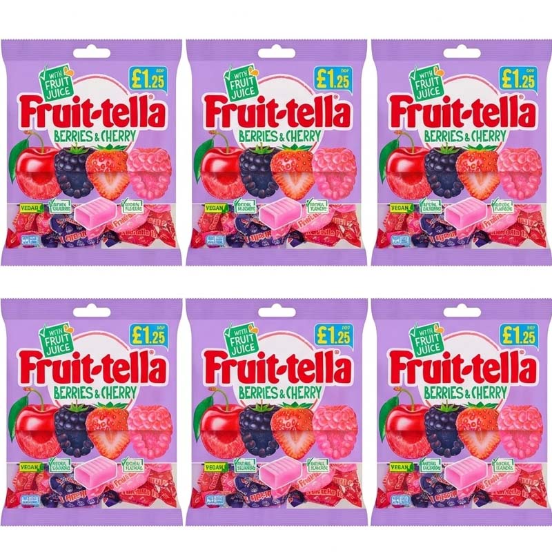 Fruittella Assorted Chewy Sweets 135g Variety Of flavours (06 or 12 Packs)