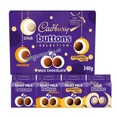 Cadbury Buttons Chocolate Christmas Selection Box 340g