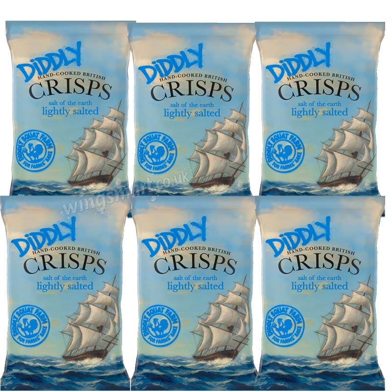 Diddly Squat Farm Lightly Salted Crisps 6 x 150g Sharing Packs
