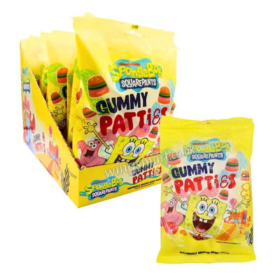 Spongebob Squarepants Gummy Patties Bag 75g (Pack of 12)