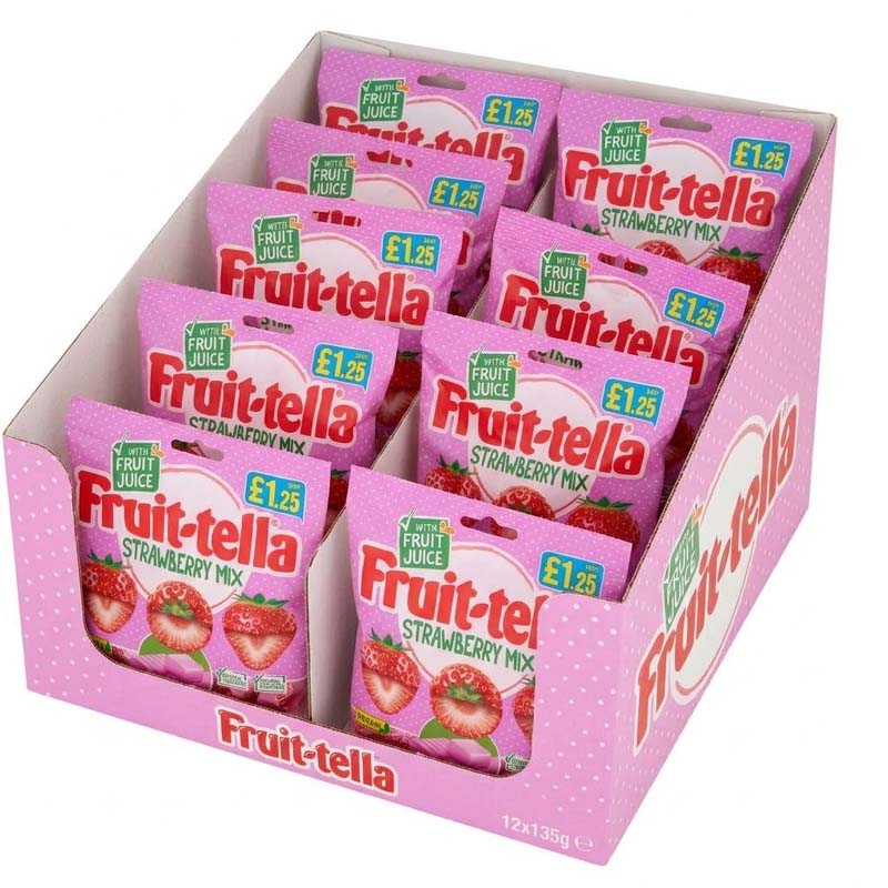 Fruittella Assorted Chewy Sweets 135g Variety Of flavours (06 or 12 Packs)