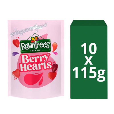 Rowntree's Berry Hearts Bag 115g (Pack of 10) Fullbox