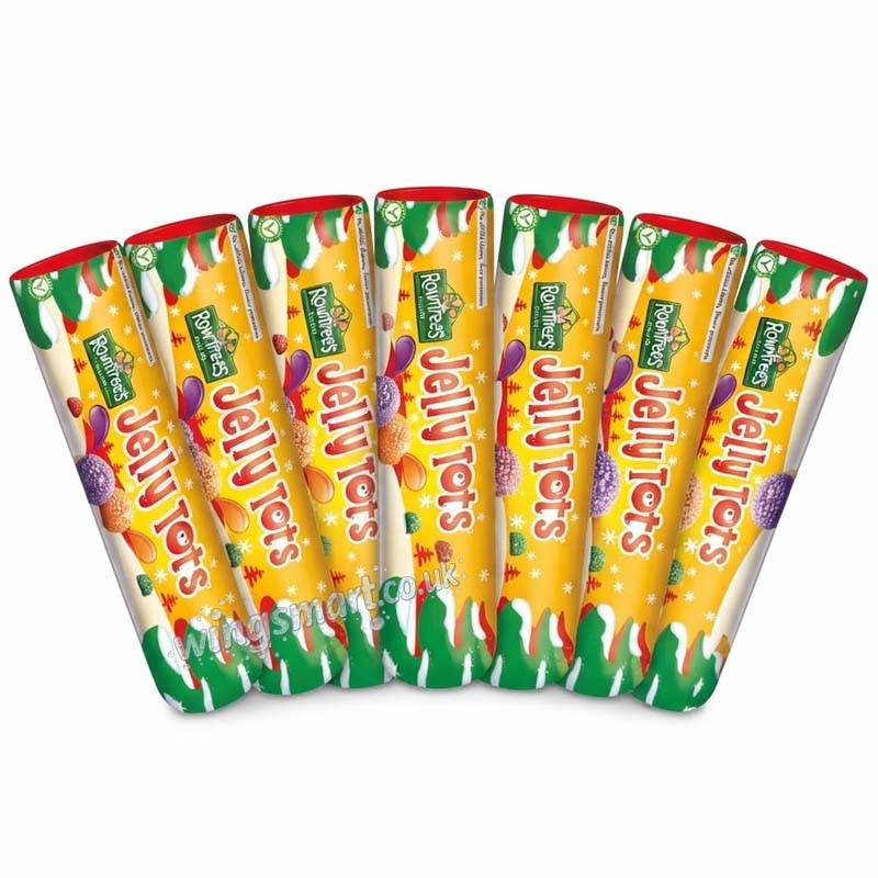 Rowntree’s Jelly Tots Sweets Giant Tube 115g (07 or 15 Tubes)