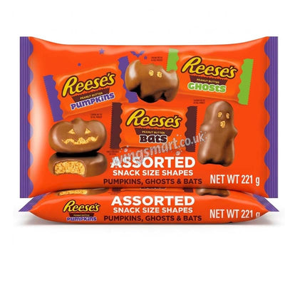 Reese's Assorted Snack Size Shapes 221g (Pack of 3) Halloween