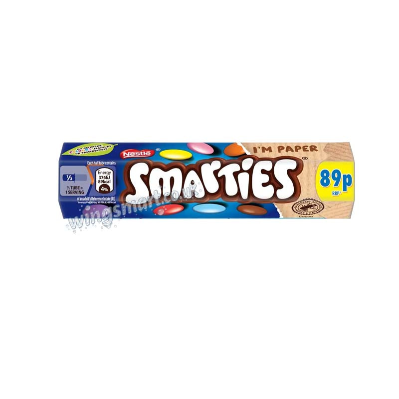 Smarties Milk Chocolate Tube 38g PMP (Pack of 24)