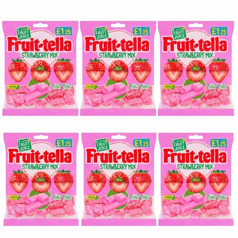 Fruittella Assorted Chewy Sweets 135g Variety Of flavours (06 or 12 Packs)