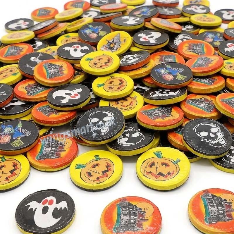 Halloween Milk Chocolate Coins 1kg - 3kg