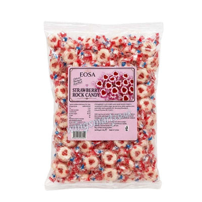 Rock Candy Strawberry Hearts 1kg