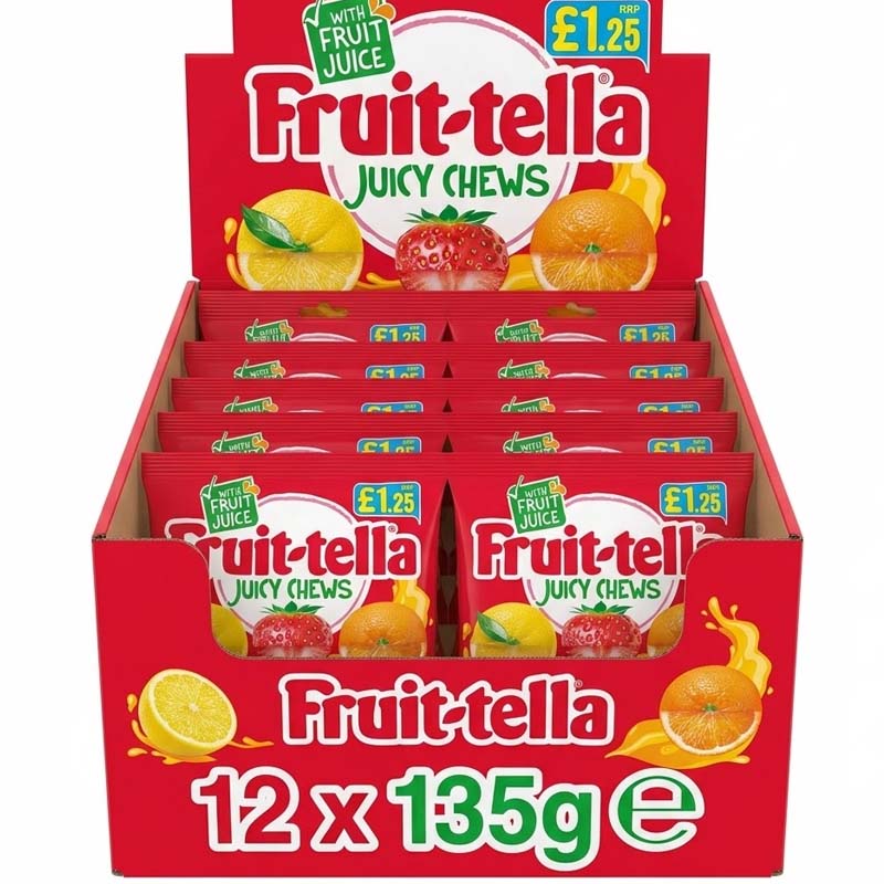 Fruittella Assorted Chewy Sweets 135g Variety Of flavours (06 or 12 Packs)